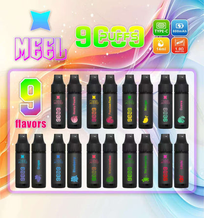 【MEEL 9000 PUFFS 一次性霧化棒】Marbo同款一次性抛棄式電子煙-多口味均衡輸出-大容量拋棄式-VAKA糖果雲煙館