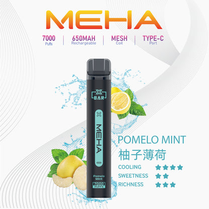 MEHA X BAR魅嗨小黑條 7000口一次性電子煙｜原廠正品·續航持久｜16種口味-VAKA糖果雲煙館