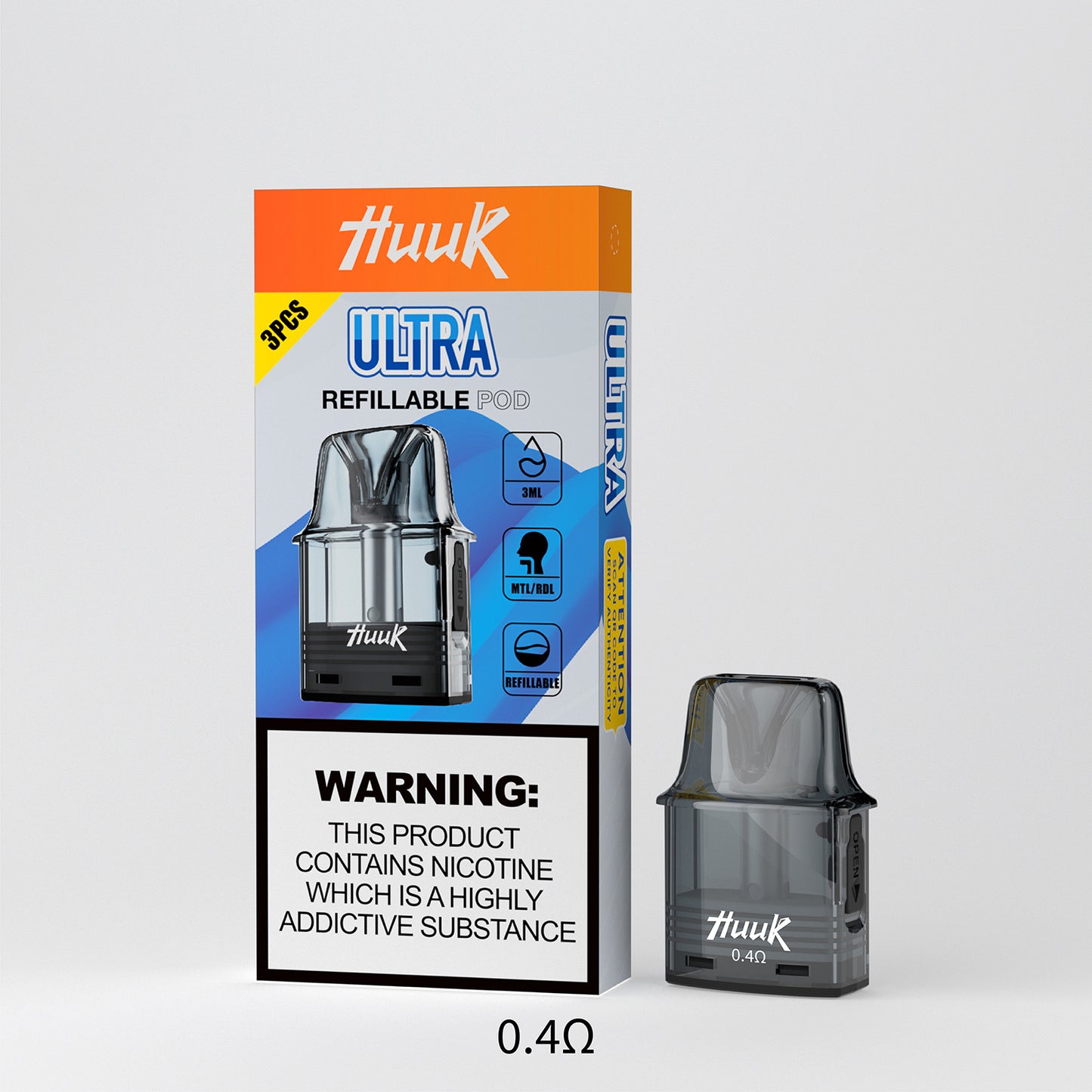 MEHA HUUK魅嗨虎克注油主機-Ultra Kit自由艙1350mAh-VAKA糖果雲煙館