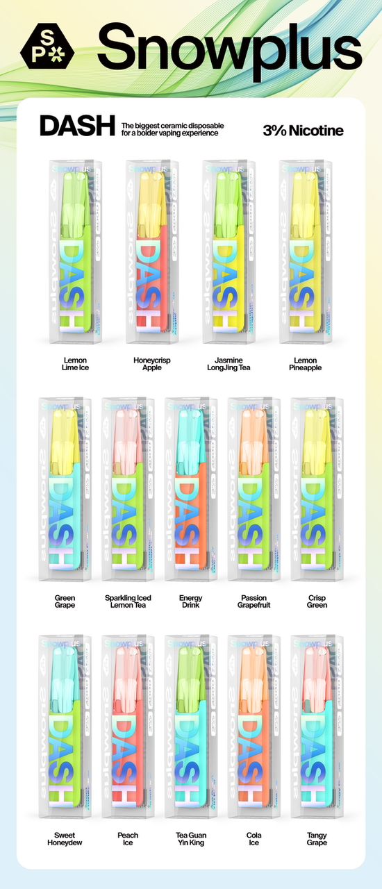 原廠正品【Snowplus Dash雪茄鸭嘴兽】拋棄式 經典一次性可充電4000口電子煙-VAKA糖果雲煙館