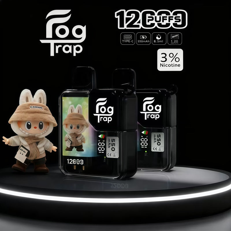 Fog Trap 12000口大容量拋棄式電子煙 | 拉布布・蠟筆小新聯名款 | 8.5ml・LCD 顯示 |VAKA糖果雲煙館